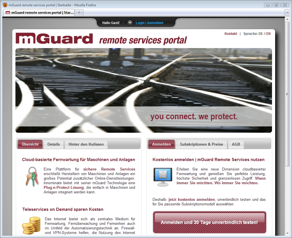 mguard to factory default